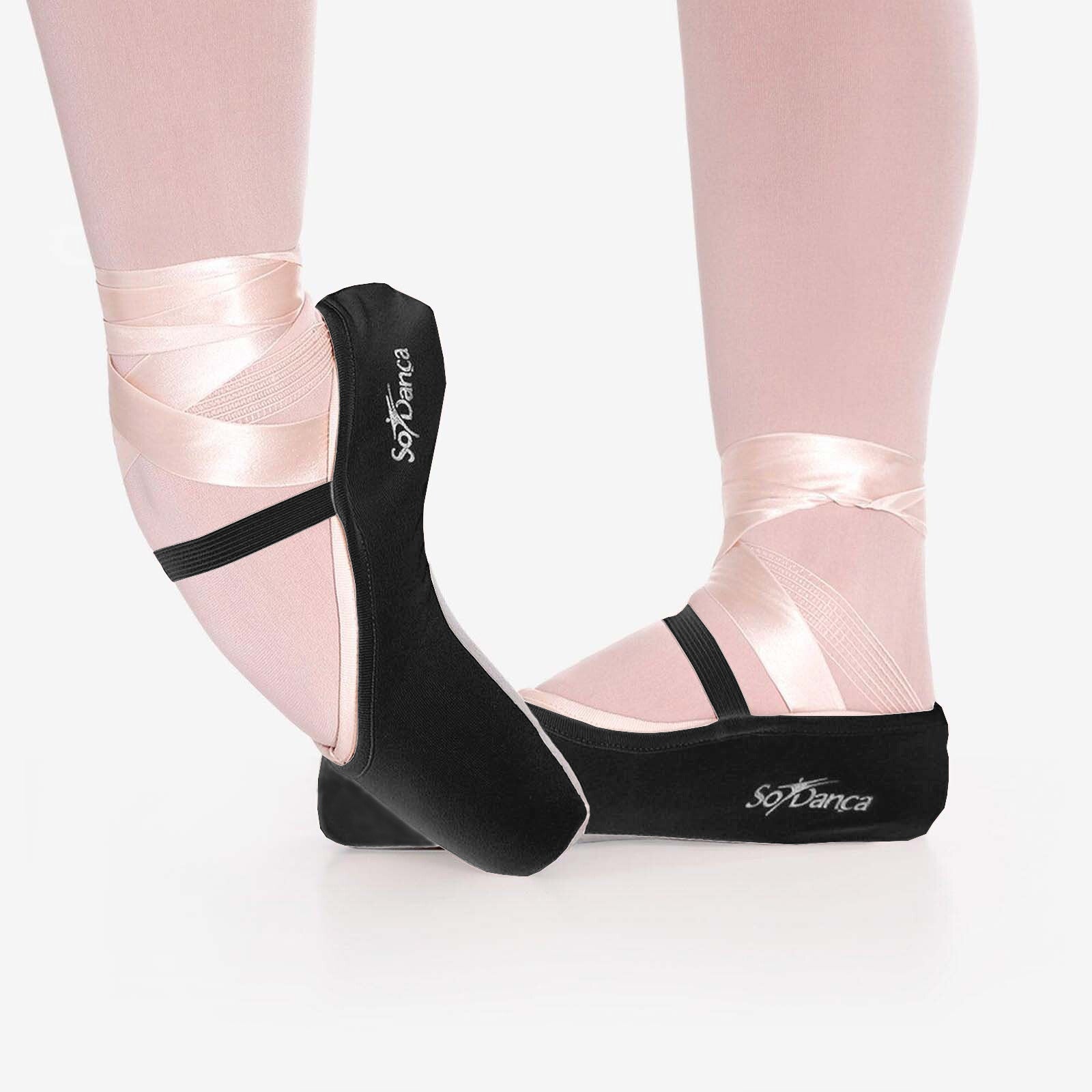 The Pointe Shoe Cover - AC12, Pointe Shoe Cover with Attached Pre-Sewn Elastics is part of the Só Dança range of Apparel & Accessories. See more details and sizing information
