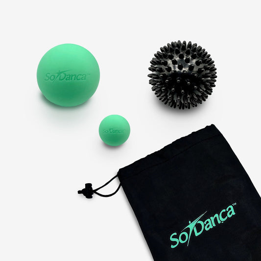 Footsie Rolls - AC26, Massage Ball Kit with Drawstring Bag is part of the Só Dança range of Exercise Balls. See more details and sizing information