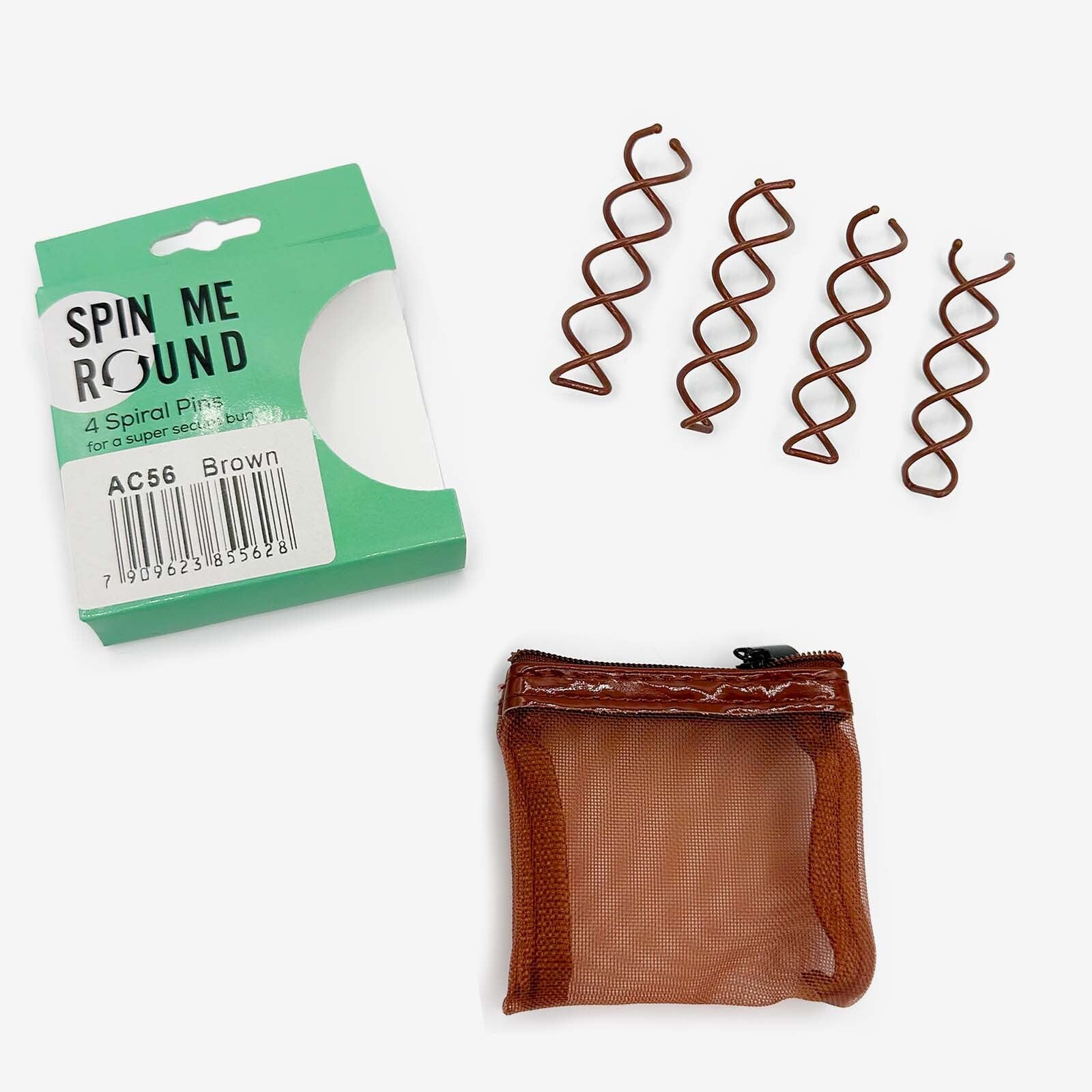 Spin me Round Spiral Pins - AC56, 4 Spiral Hair Pins is part of the Só Dança range of Stitch Kit. See more details and sizing information here.