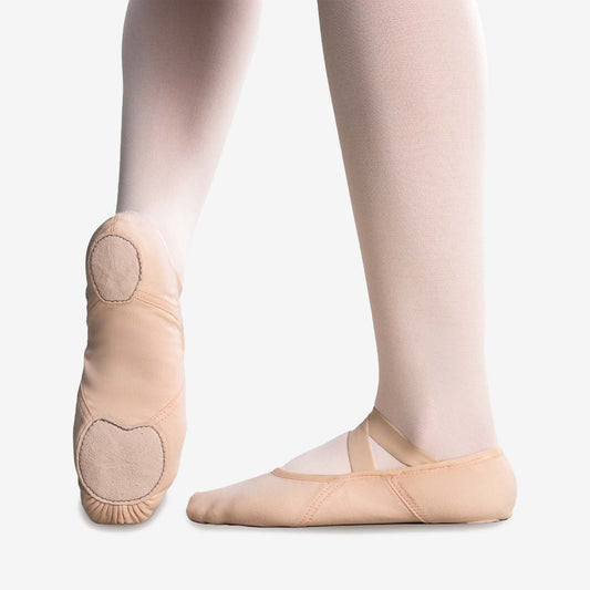 Vegan Stretch Canvas Split Sole Ballet Shoe