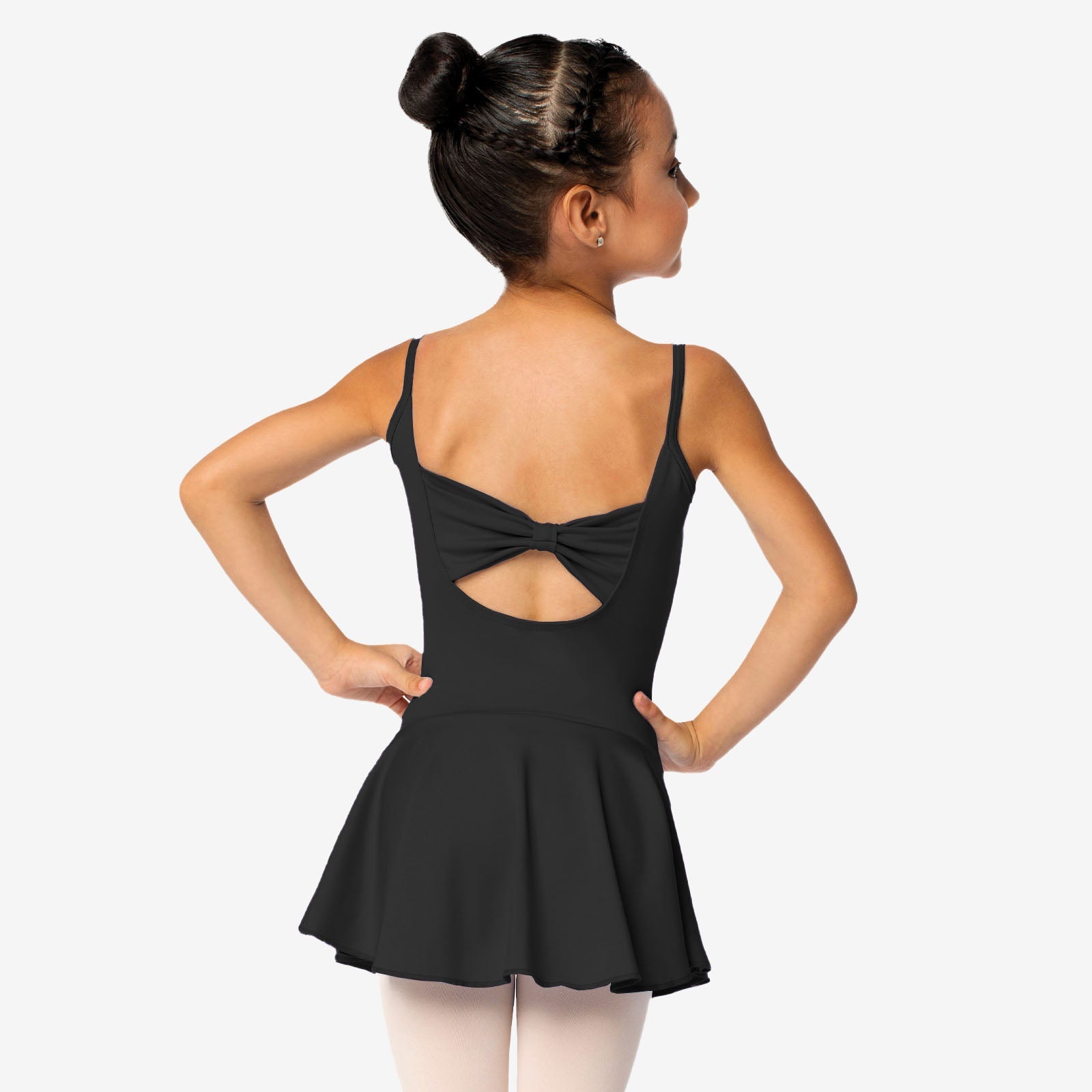 The Lucinda - SL120, Child Camisole Dress Leotard with Bow on Back  is part of the Só Dança range of Leotards & Unitards. See more details and sizing information here.