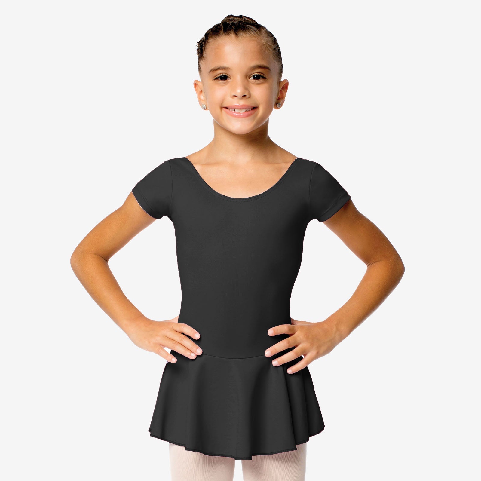 The Christabel - SL122, Child Cap Sleeve Dress Leotard with Bow on Back is part of the Só Dança range of Leotards & Unitards. See more details and sizing information here.