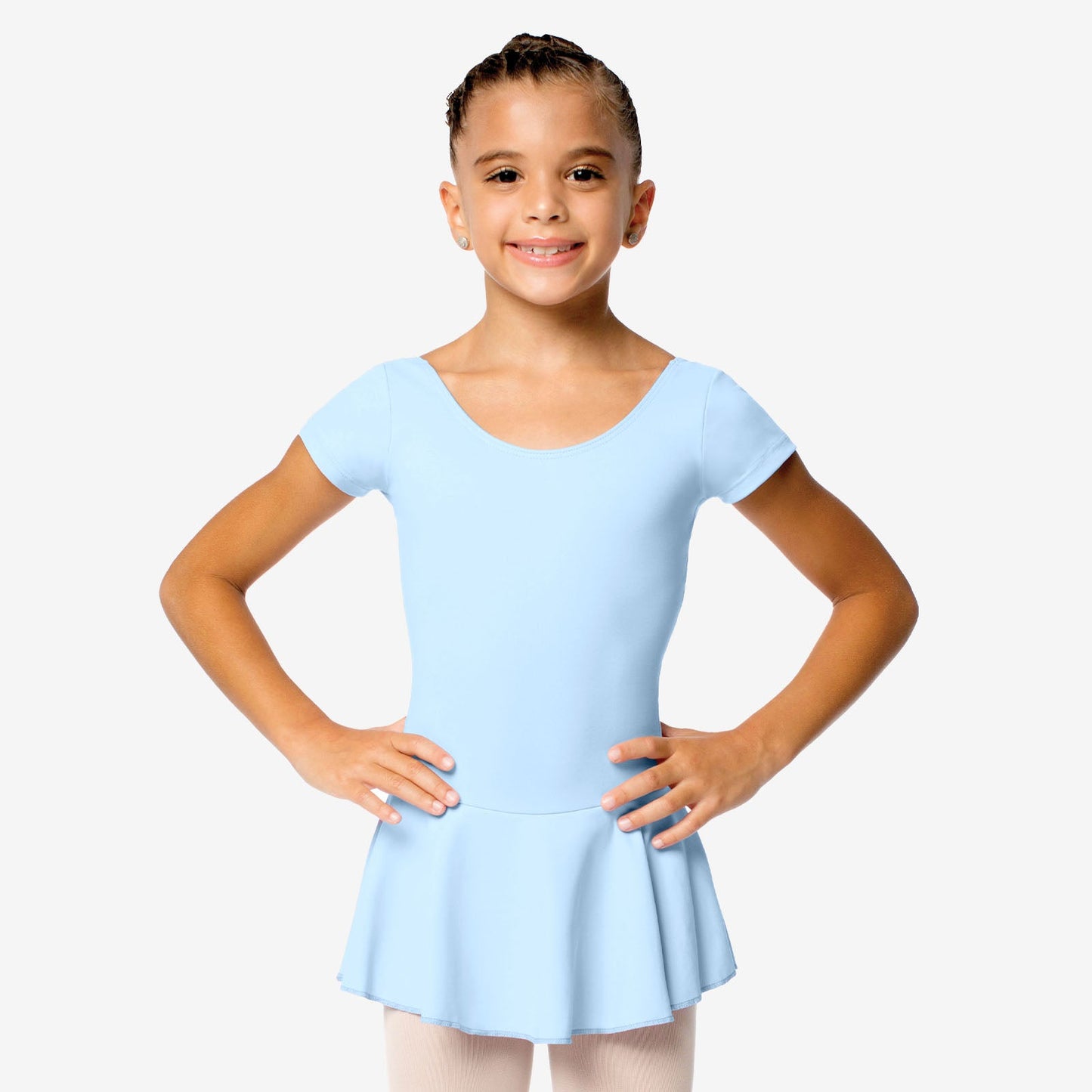 The Christabel - SL122, Child Cap Sleeve Dress Leotard with Bow on Back is part of the Só Dança range of Leotards & Unitards. See more details and sizing information here.