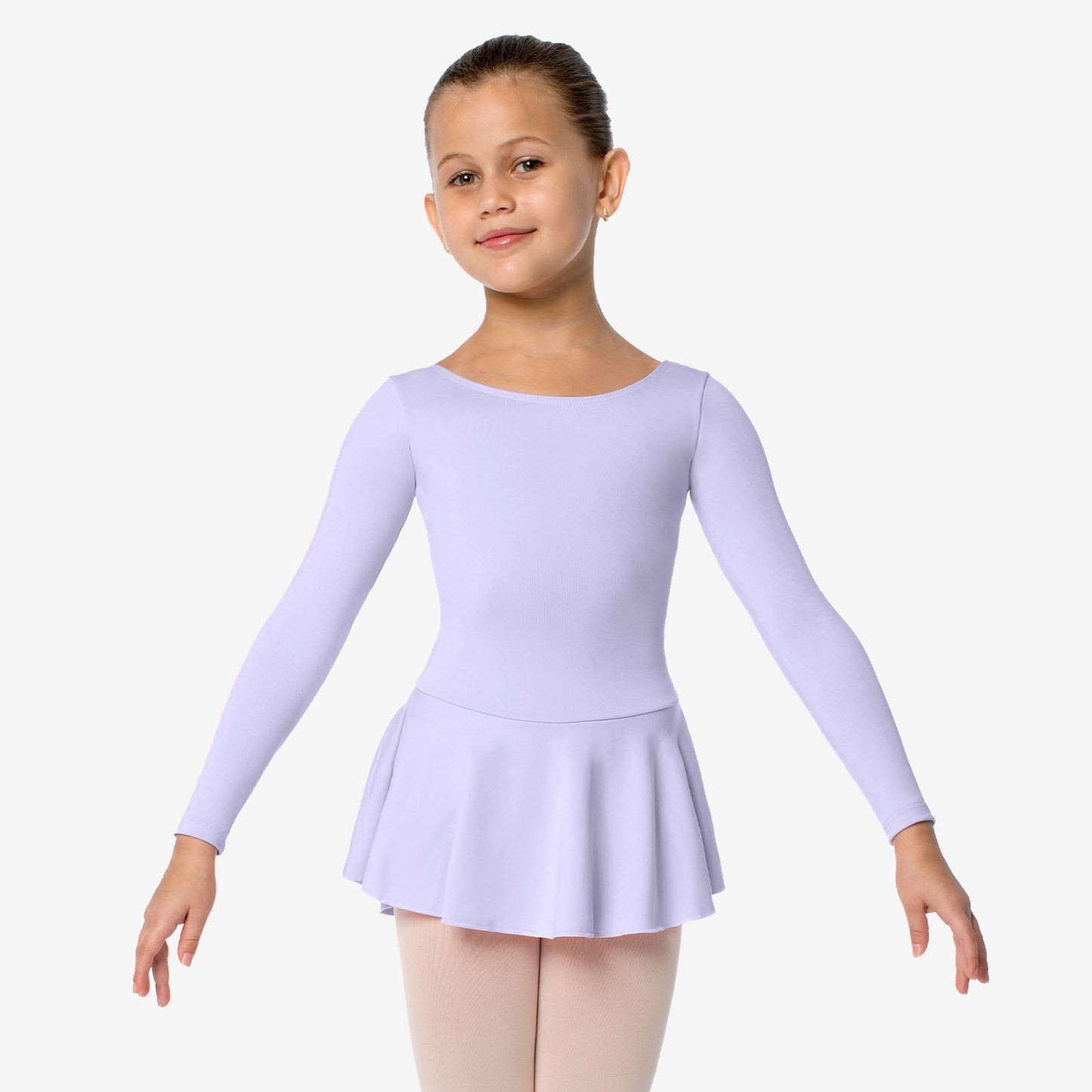 The Gillian - SL123, Child Long Sleeve Dress Leotard with Bow on Back is part of the Só Dança range of Leotards & Unitards. See more details and sizing information here.