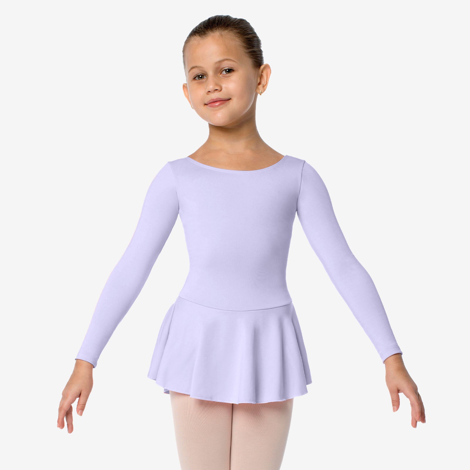 The Gillian - SL123, Child Long Sleeve Dress Leotard with Bow on Back is part of the Só Dança range of Leotards & Unitards. See more details and sizing information here.