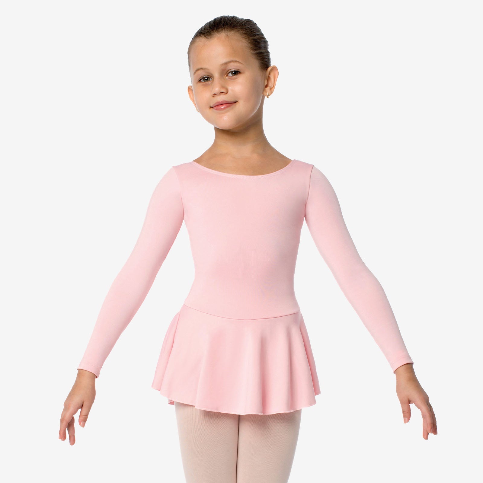 The Gillian - SL123, Child Long Sleeve Dress Leotard with Bow on Back is part of the Só Dança range of Leotards & Unitards. See more details and sizing information here.