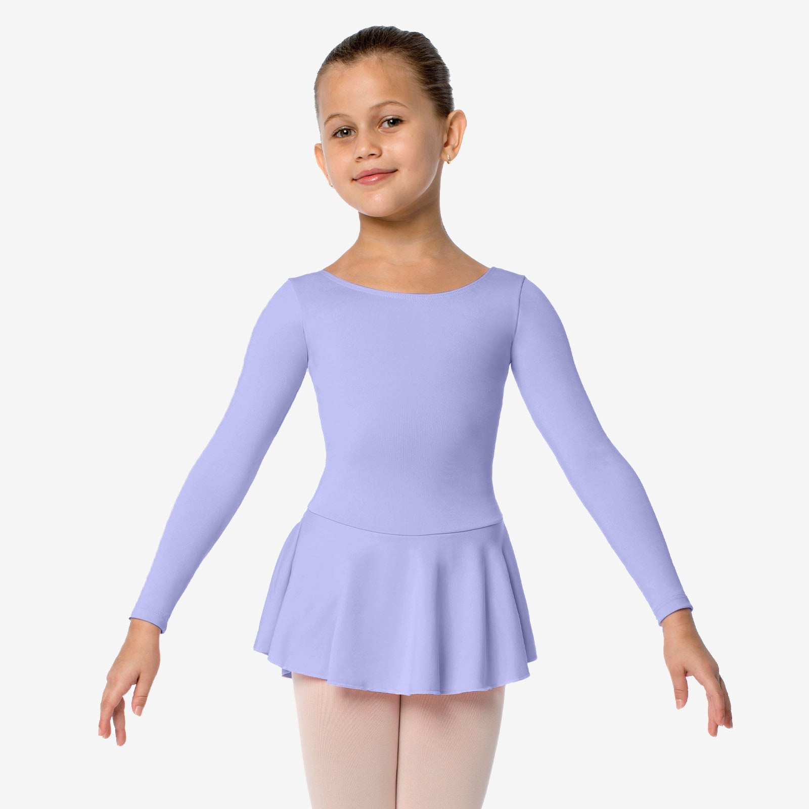 The Gillian - SL123, Child Long Sleeve Dress Leotard with Bow on Back is part of the Só Dança range of Leotards & Unitards. See more details and sizing information here.