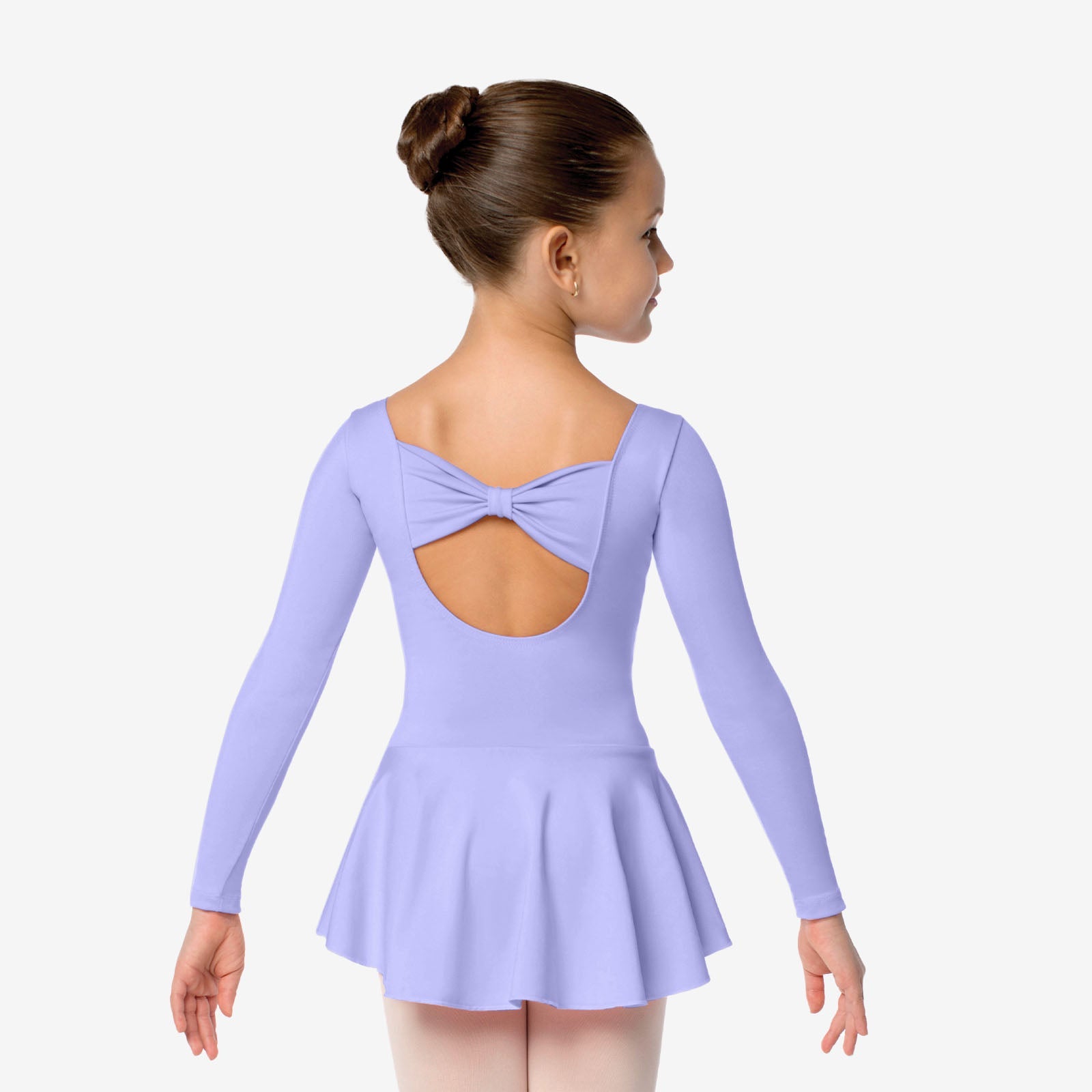 The Gillian - SL123, Child Long Sleeve Dress Leotard with Bow on Back is part of the Só Dança range of Leotards & Unitards. See more details and sizing information here.