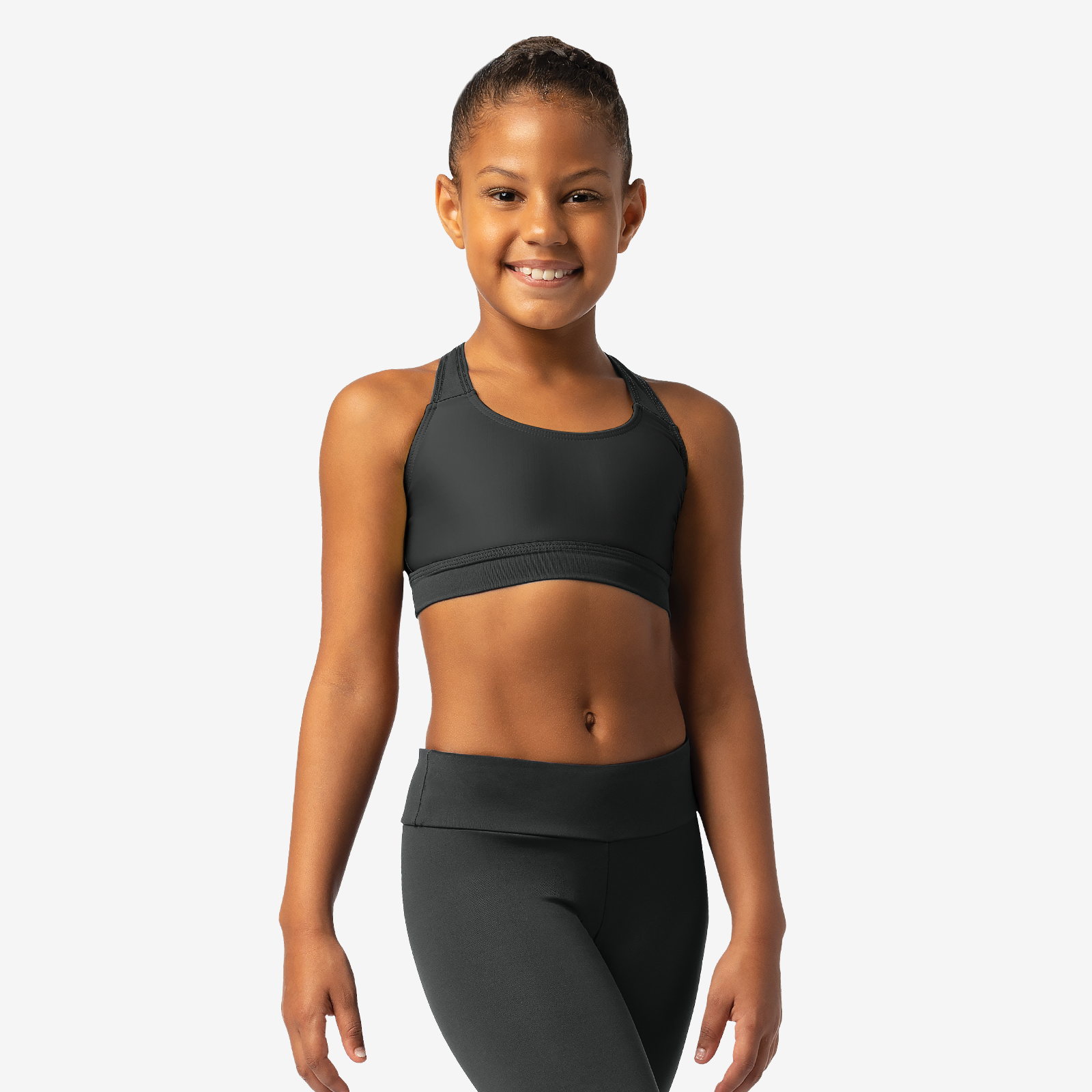 The Layla Kid's Top - SL144, Child Bralette Top with Criss-Cross Straps is part of the Só Dança range of Shirts & Tops. See more details and sizing information here.