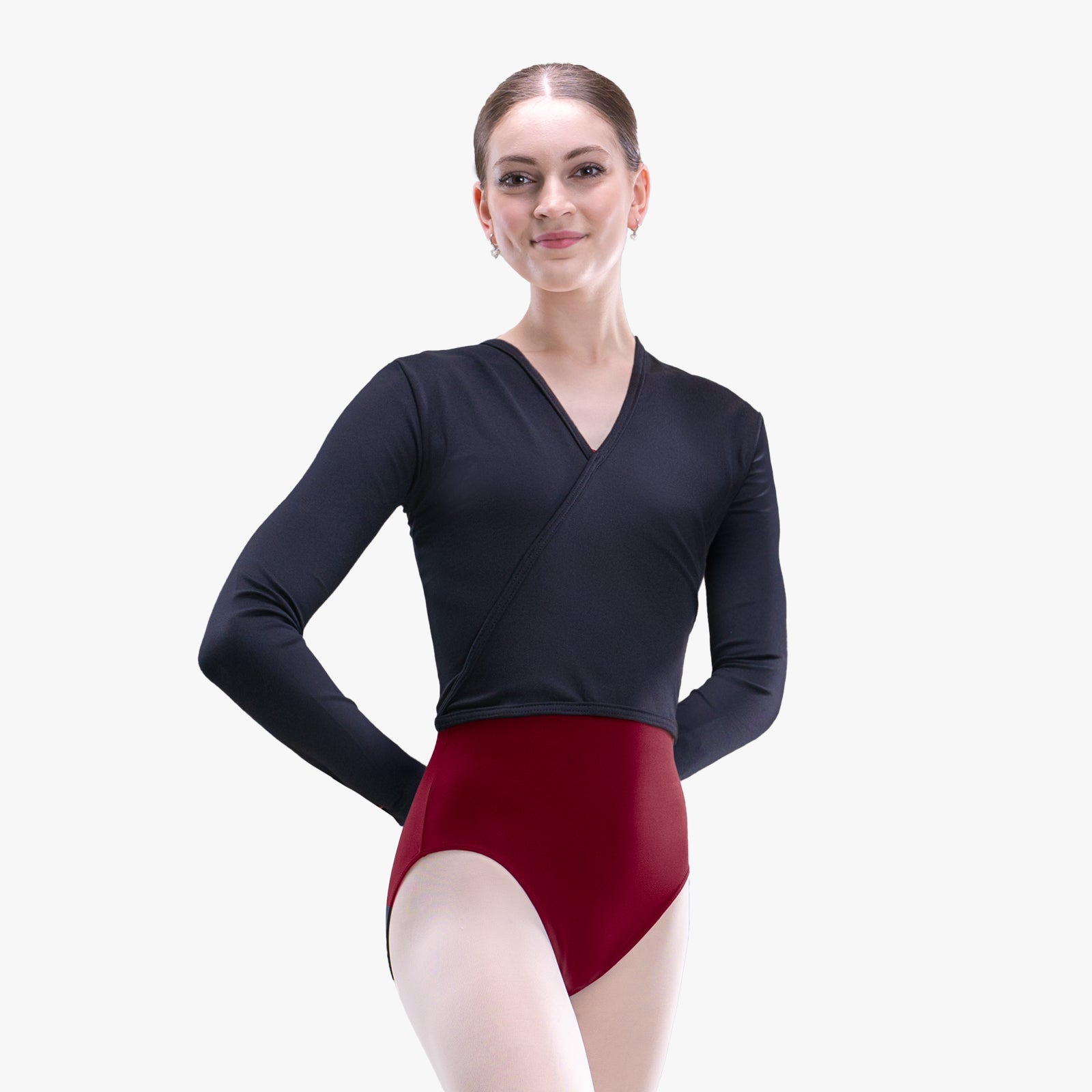  The Frida - SL1917, Adult V-Neck Long Sleeve Mock Wrap Top is part of the Só Dança range of Shirts & Tops. See more details and sizing information here.