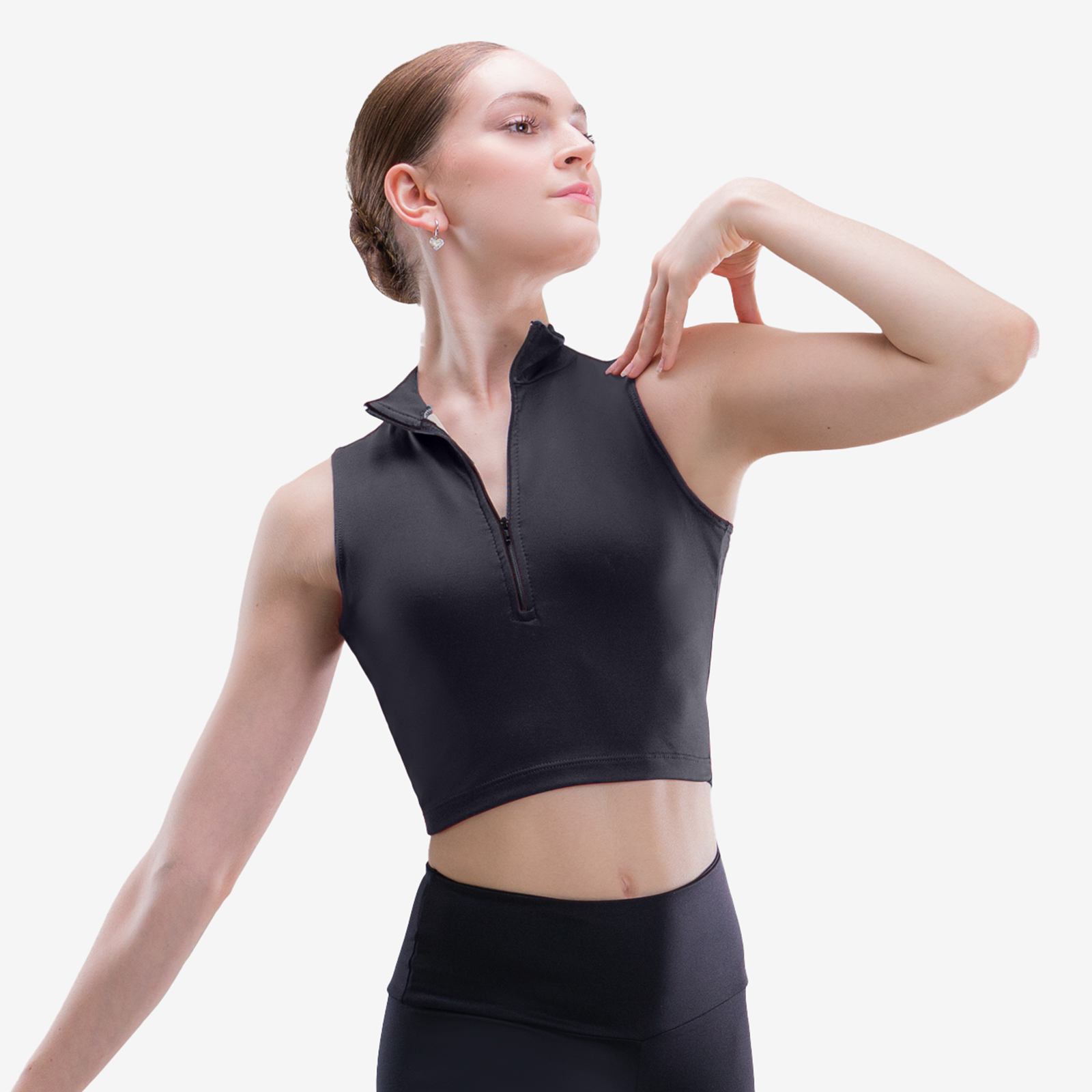 The Show Top - SL199, Adult Mock Neck Top with 1/4 Zipper is part of the Só Dança range of Shirts & Tops. See more details and sizing information here.