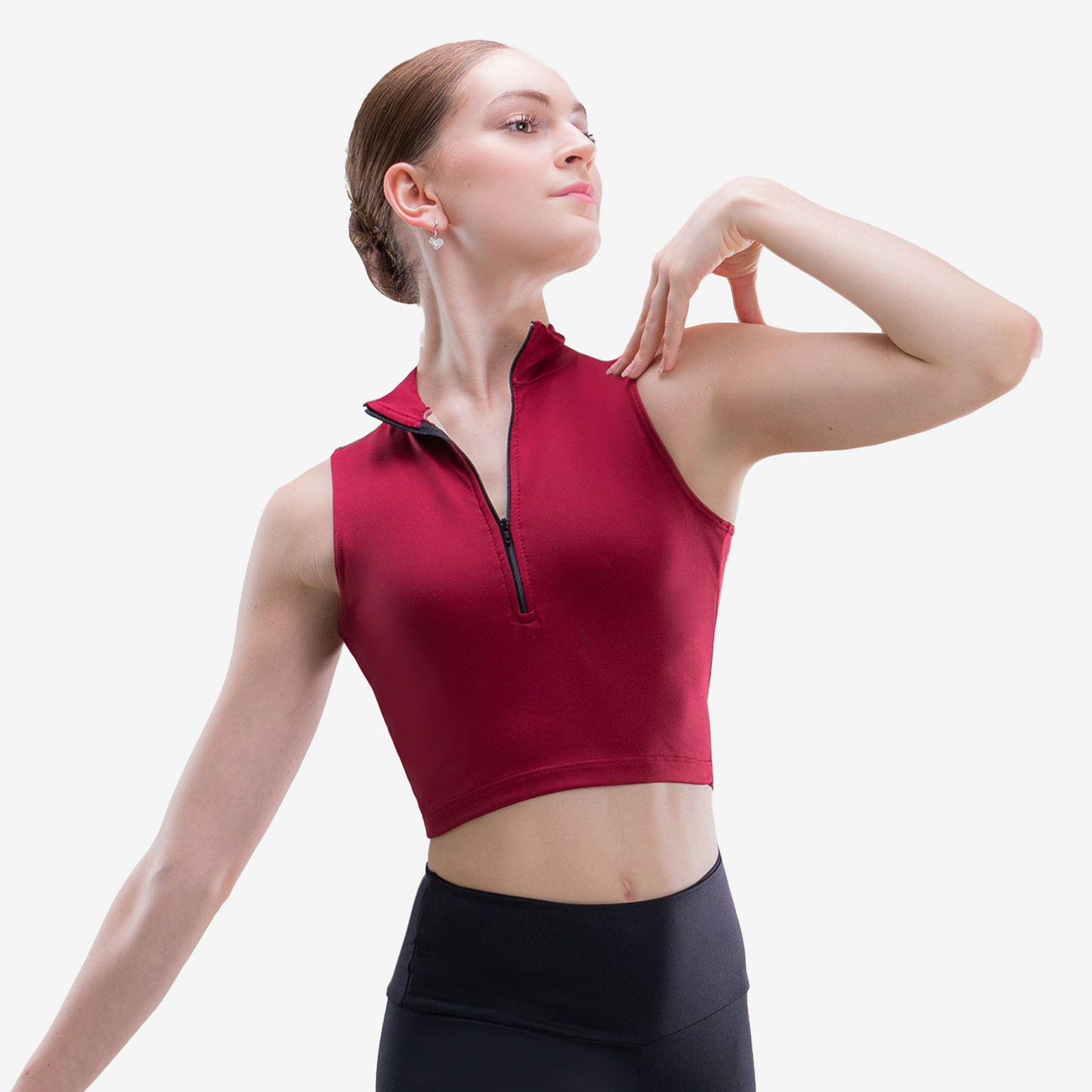 The Show Top - SL199, Adult Mock Neck Top with 1/4 Zipper is part of the Só Dança range of Shirts & Tops. See more details and sizing information here.