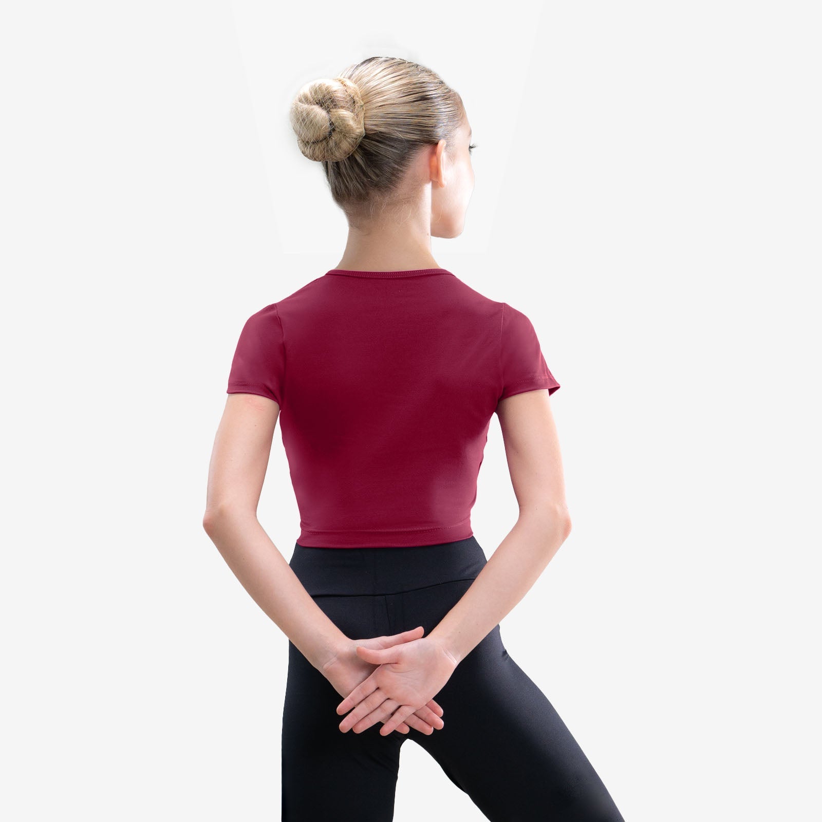 The Ember Kid's Top - SL206, Child Mock Wrap Top with Short Sleeves is part of the Só Dança range of Shirts & Tops. See more details and sizing information here.