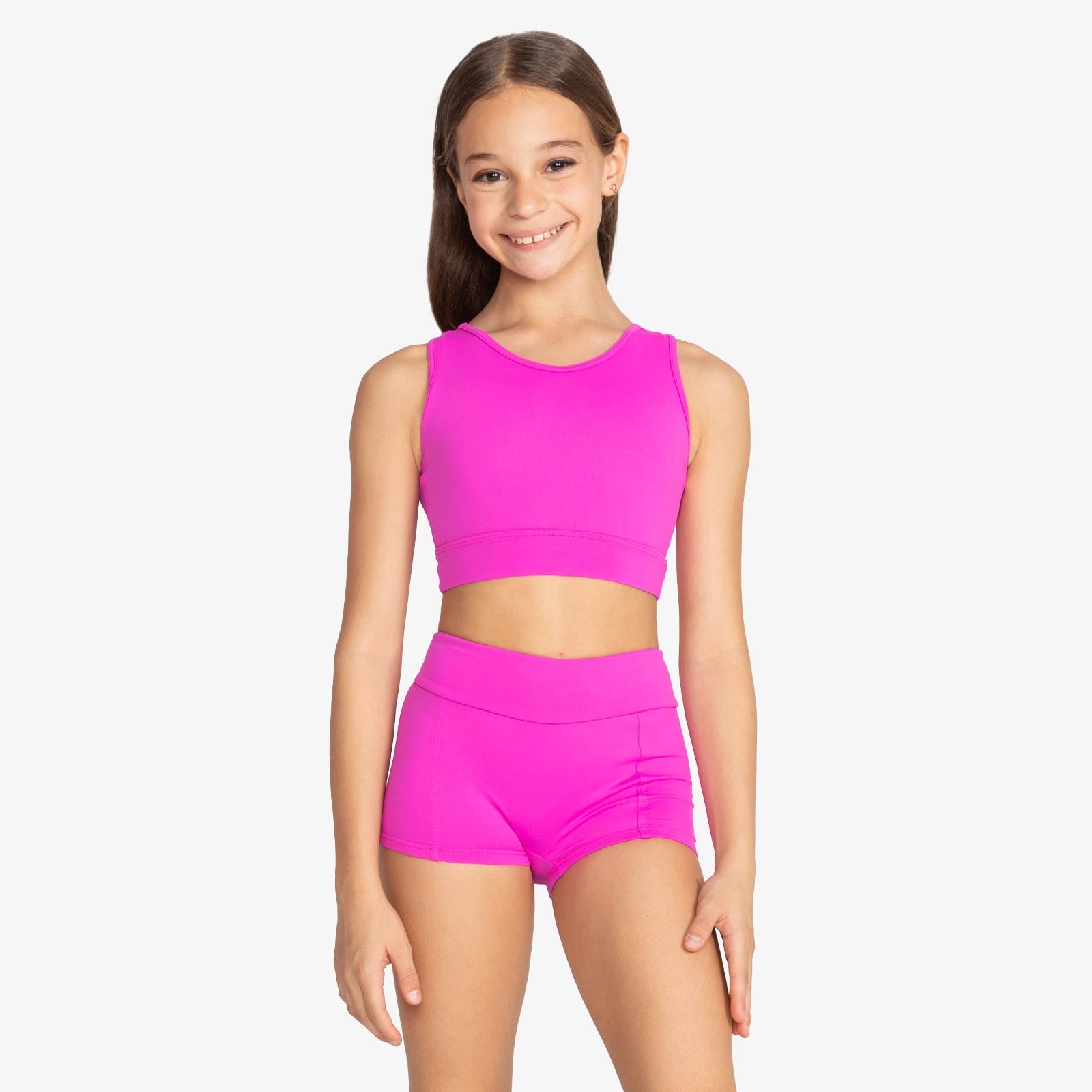 The Sloane Kid's Top - SL220, Child Bralette Top with Mesh Straps is part of the Só Dança range of Shirts & Tops. See more details and sizing information here.