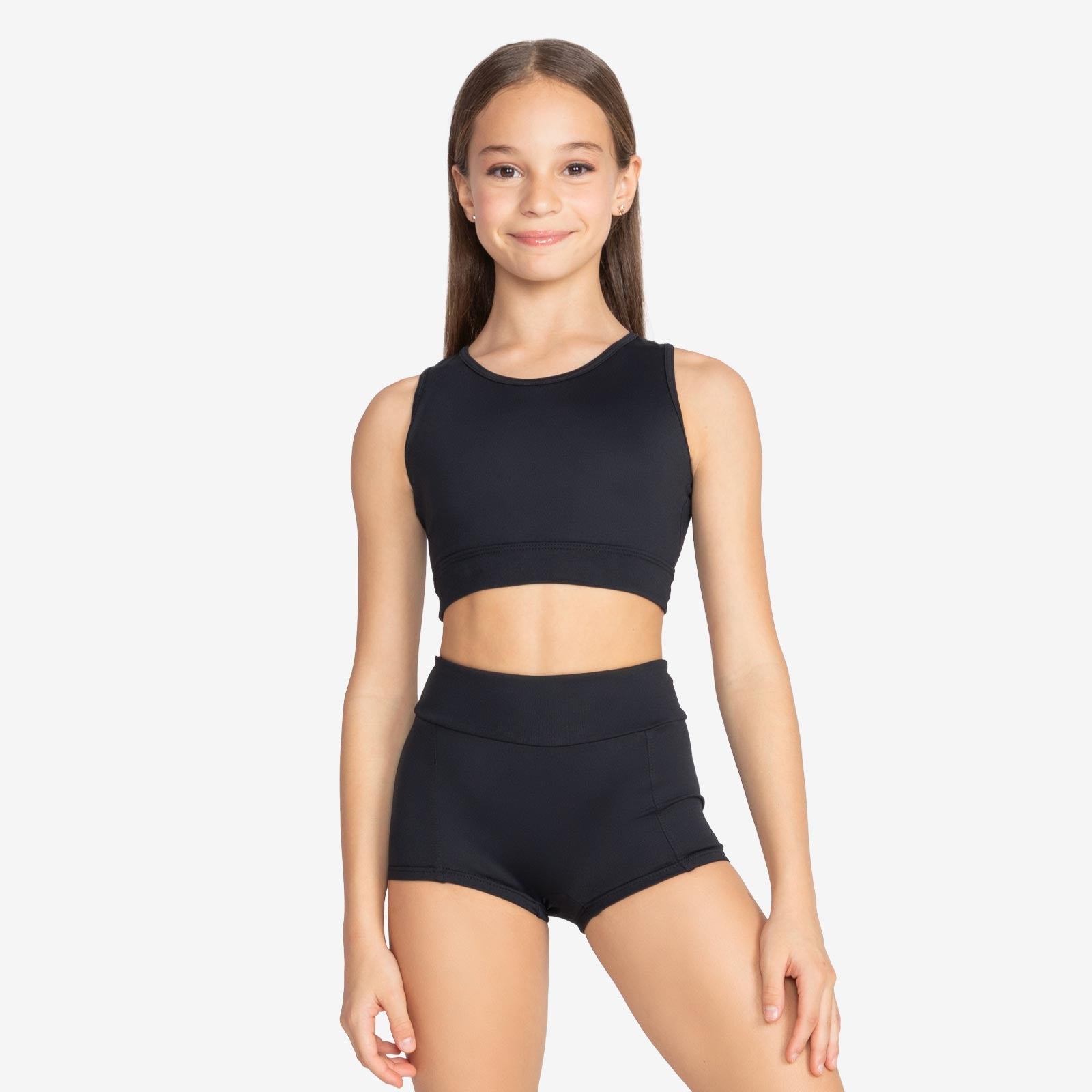 The Sloane Kid's Top - SL220, Child Bralette Top with Mesh Straps is part of the Só Dança range of Shirts & Tops. See more details and sizing information here.