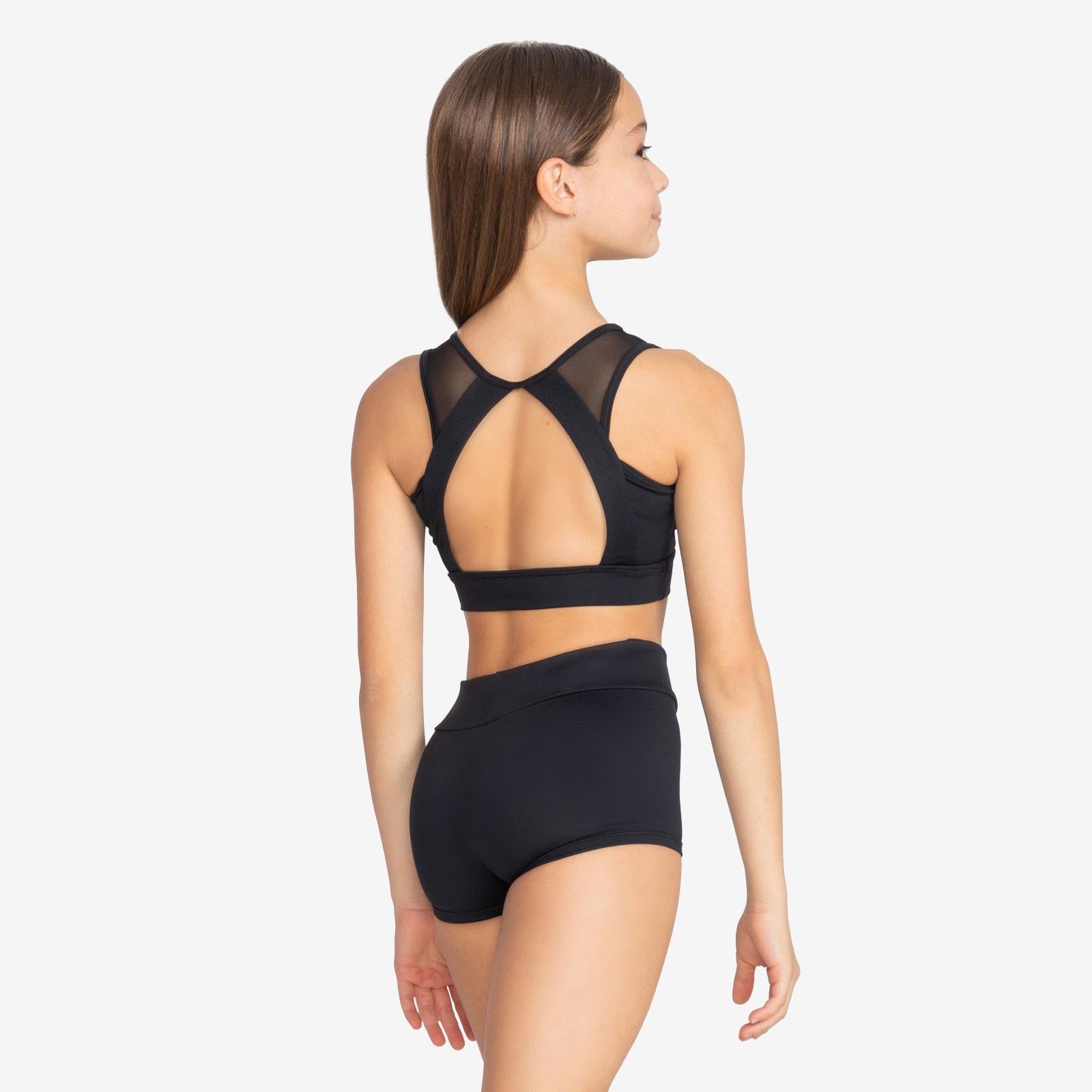 The Sloane Kid's Top - SL220, Child Bralette Top with Mesh Straps is part of the Só Dança range of Shirts & Tops. See more details and sizing information here.