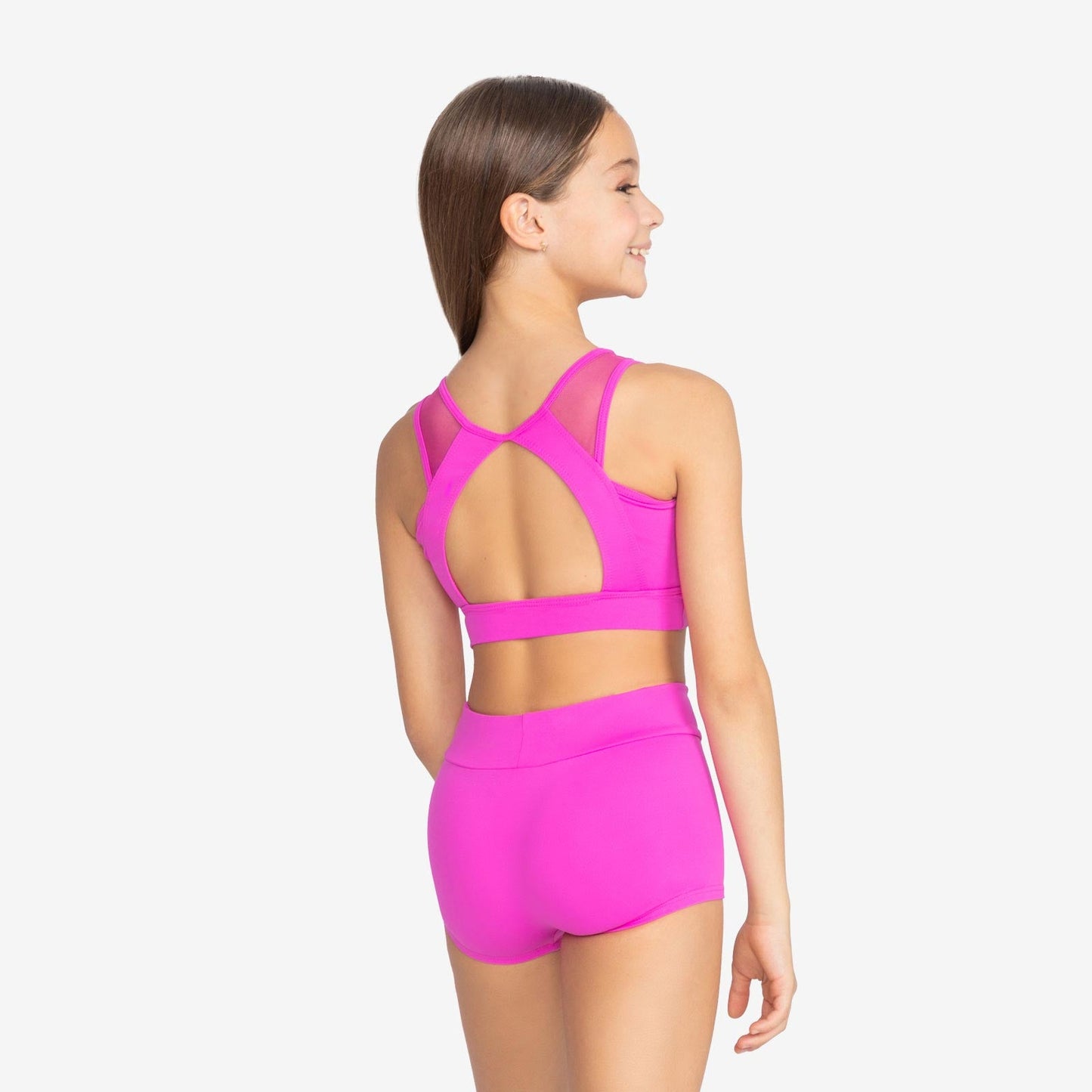 The Sloane Kid's Top - SL220, Child Bralette Top with Mesh Straps is part of the Só Dança range of Shirts & Tops. See more details and sizing information here.