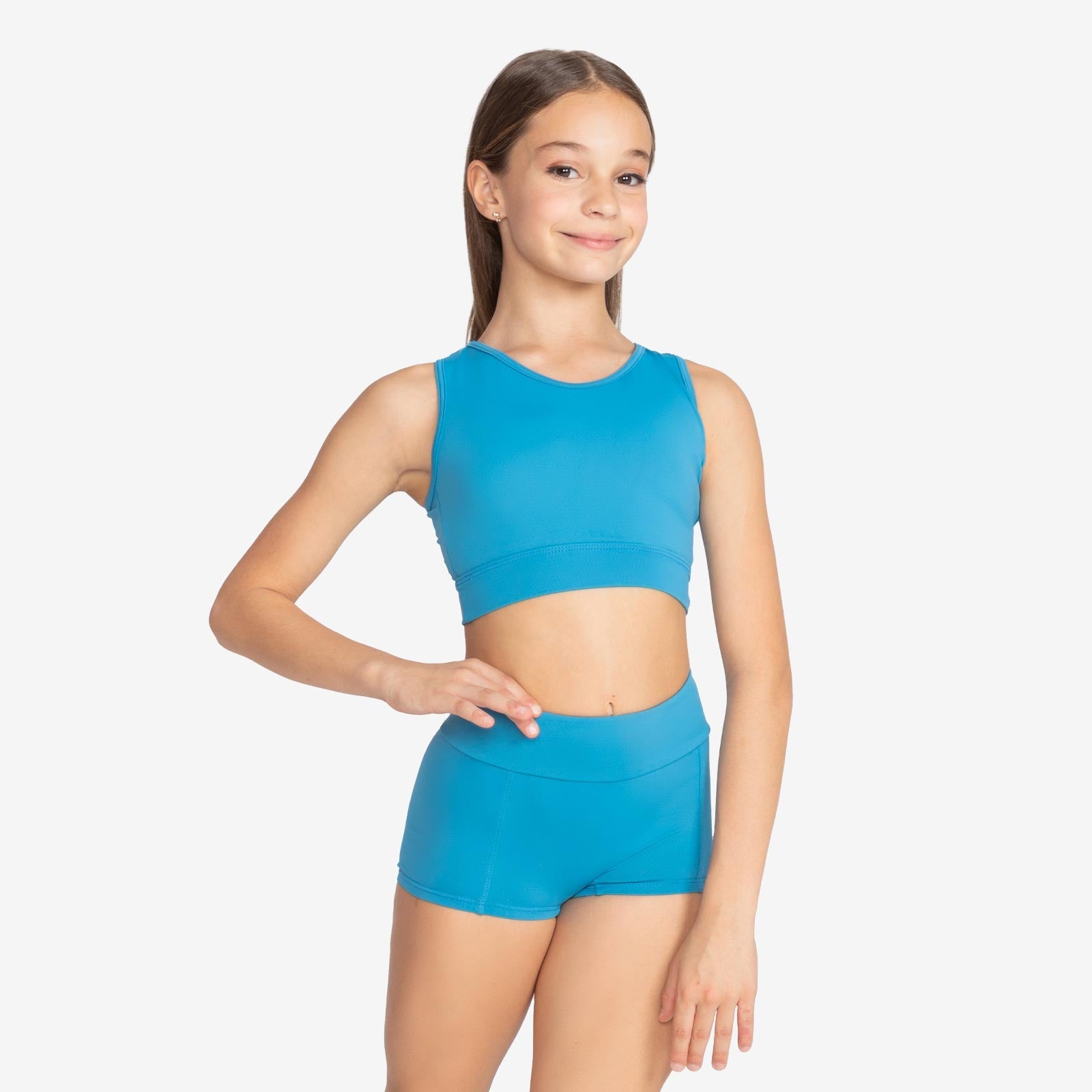 The Sloane Kid's Top - SL220, Child Bralette Top with Mesh Straps is part of the Só Dança range of Shirts & Tops. See more details and sizing information here.