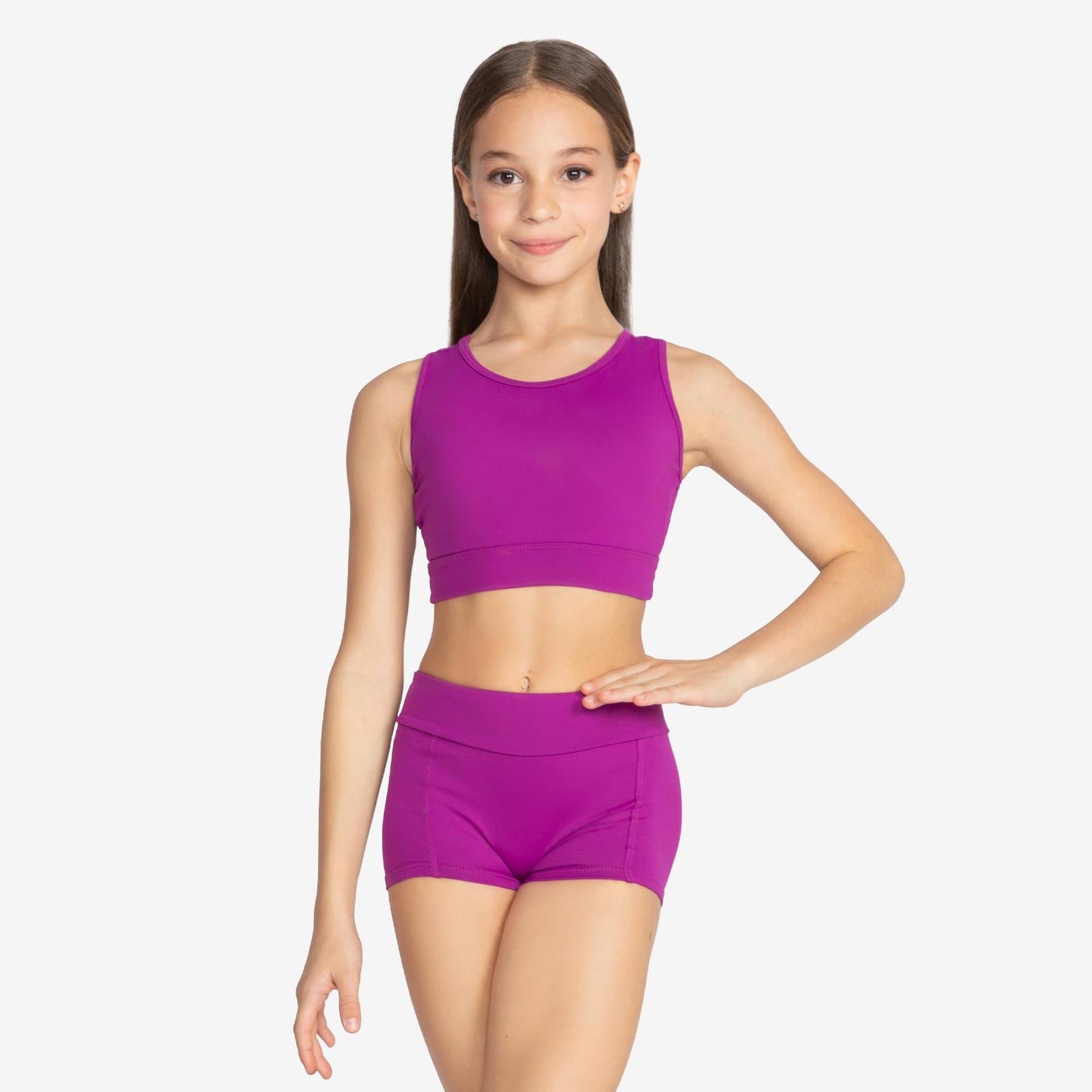 The Sloane Kid's Top - SL220, Child Bralette Top with Mesh Straps is part of the Só Dança range of Shirts & Tops. See more details and sizing information here.
