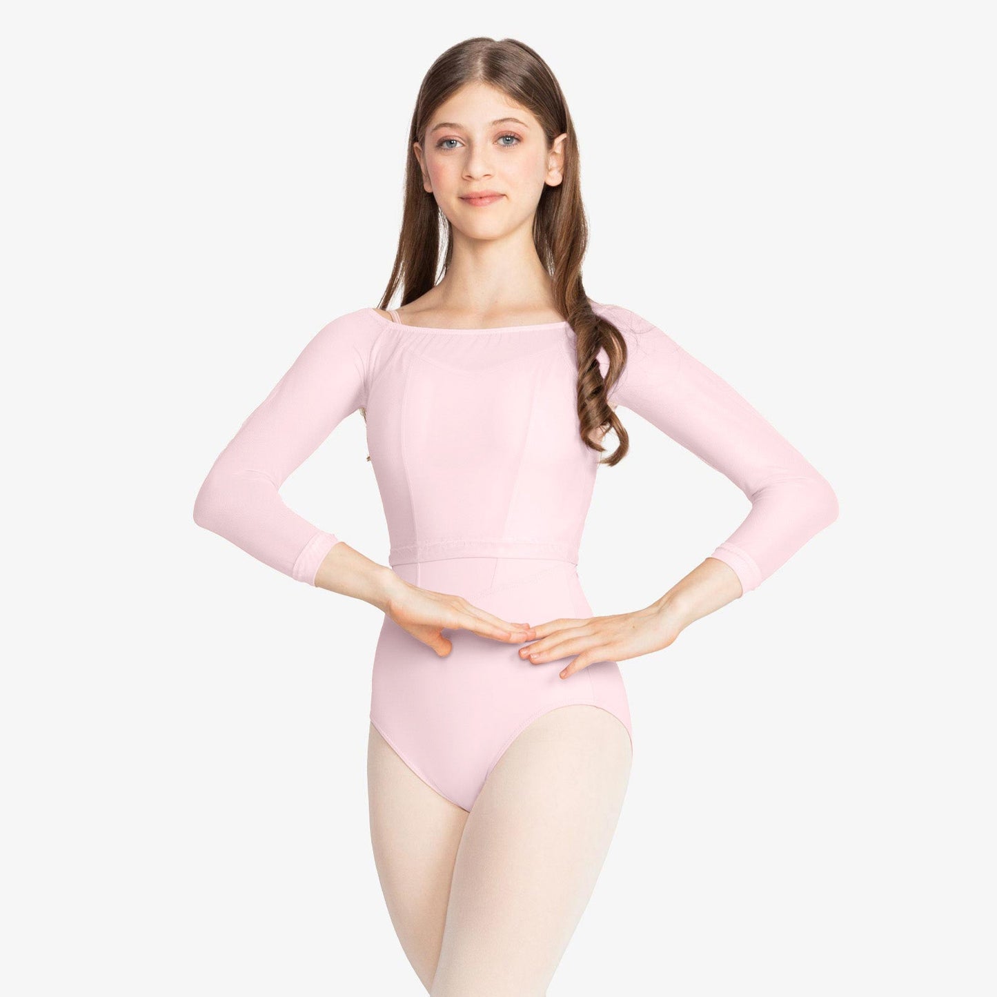  The Anala - SL226, Adult Mesh Spandex Long Sleeve Mock Wrap Top is part of the Só Dança range of Shirts & Tops. See more details and sizing information here.