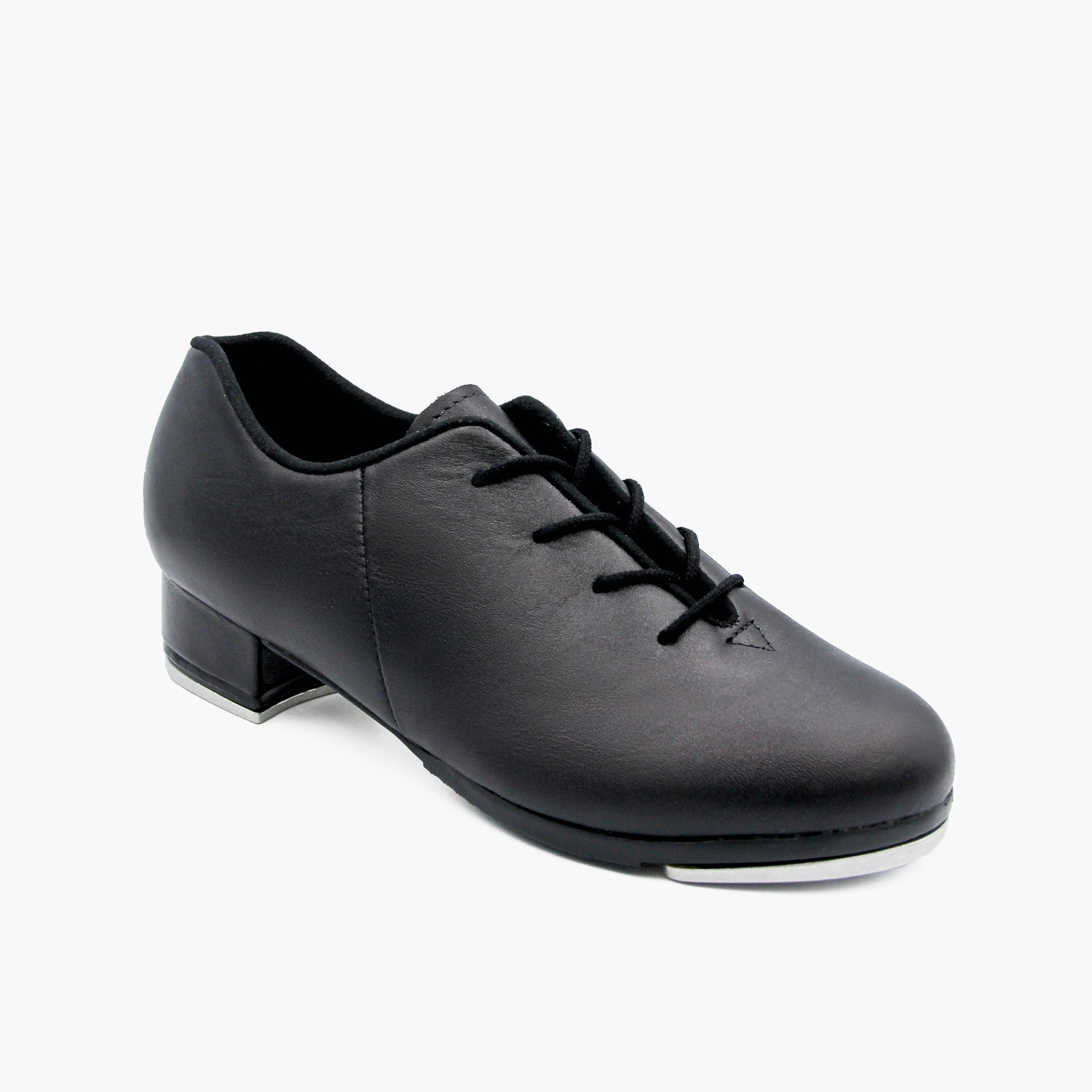 Adult Leather Tap Shoe with Notched Heel for Achilles