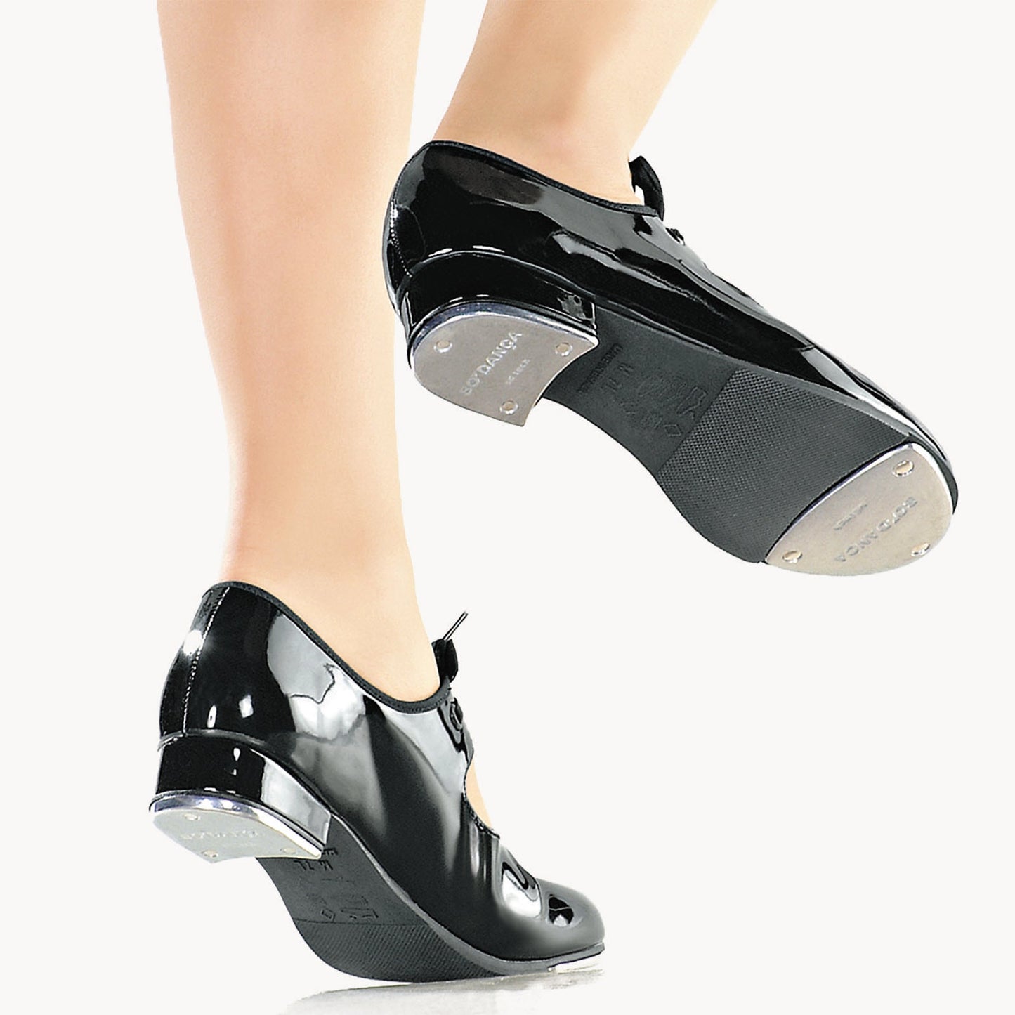 Child Beginner Tyette Vegan Tap Shoe with Elastic Snaps