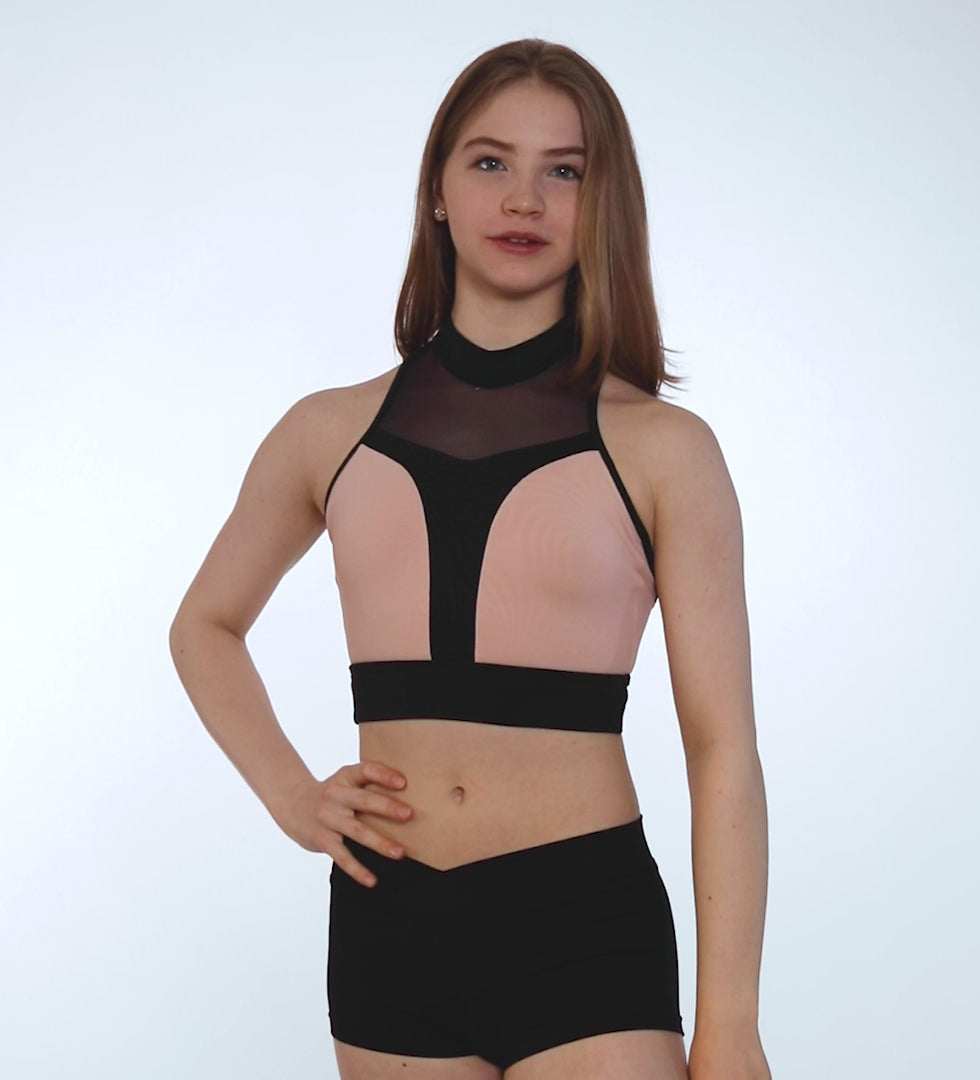 The Kylia Top - SL145, Women's Bralette Halter Top  is part of the Só Dança range of Shirts & Tops. See more details and sizing information here.