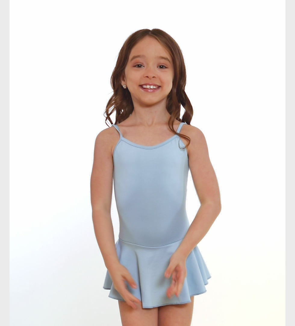 The Lucinda - SL120, Child Camisole Dress Leotard with Bow on Back  is part of the Só Dança range of Leotards & Unitards. See more details and sizing information here.
