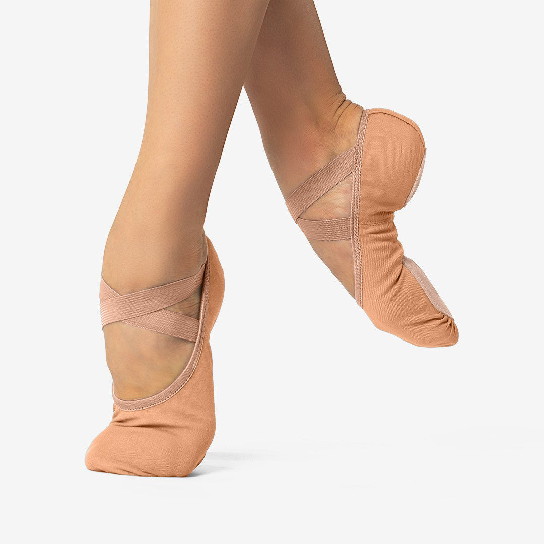 Stretch Canvas Split Sole Ballet Shoe (Big Sizes)
